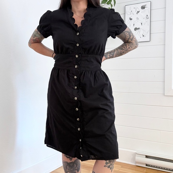 Isaac mizrahi for target scalloped midi dress - Picture 1 of 5